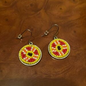 Bright & Colorful Beaded Earrings